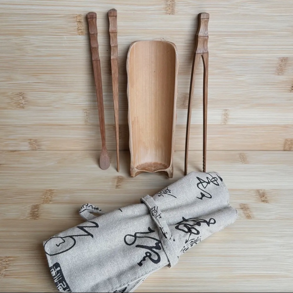 Bamboo Tea Tool Travel Set